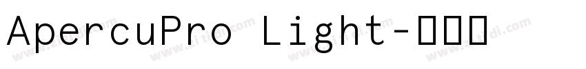 ApercuPro Light字体转换
